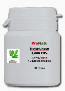 ProNatu Nattokinase 2.000 FUS Vegi Kapseln; 100mg
